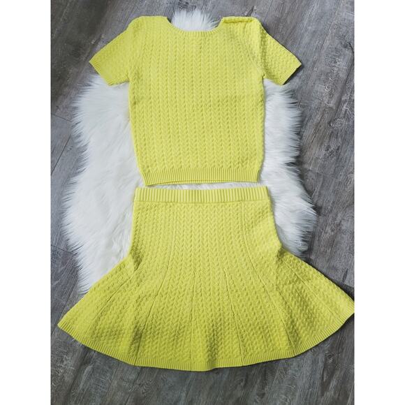 NEW Anthropologie Maeve Colorblocked Knit Skirt Set - Medium - Picture 3 of 8